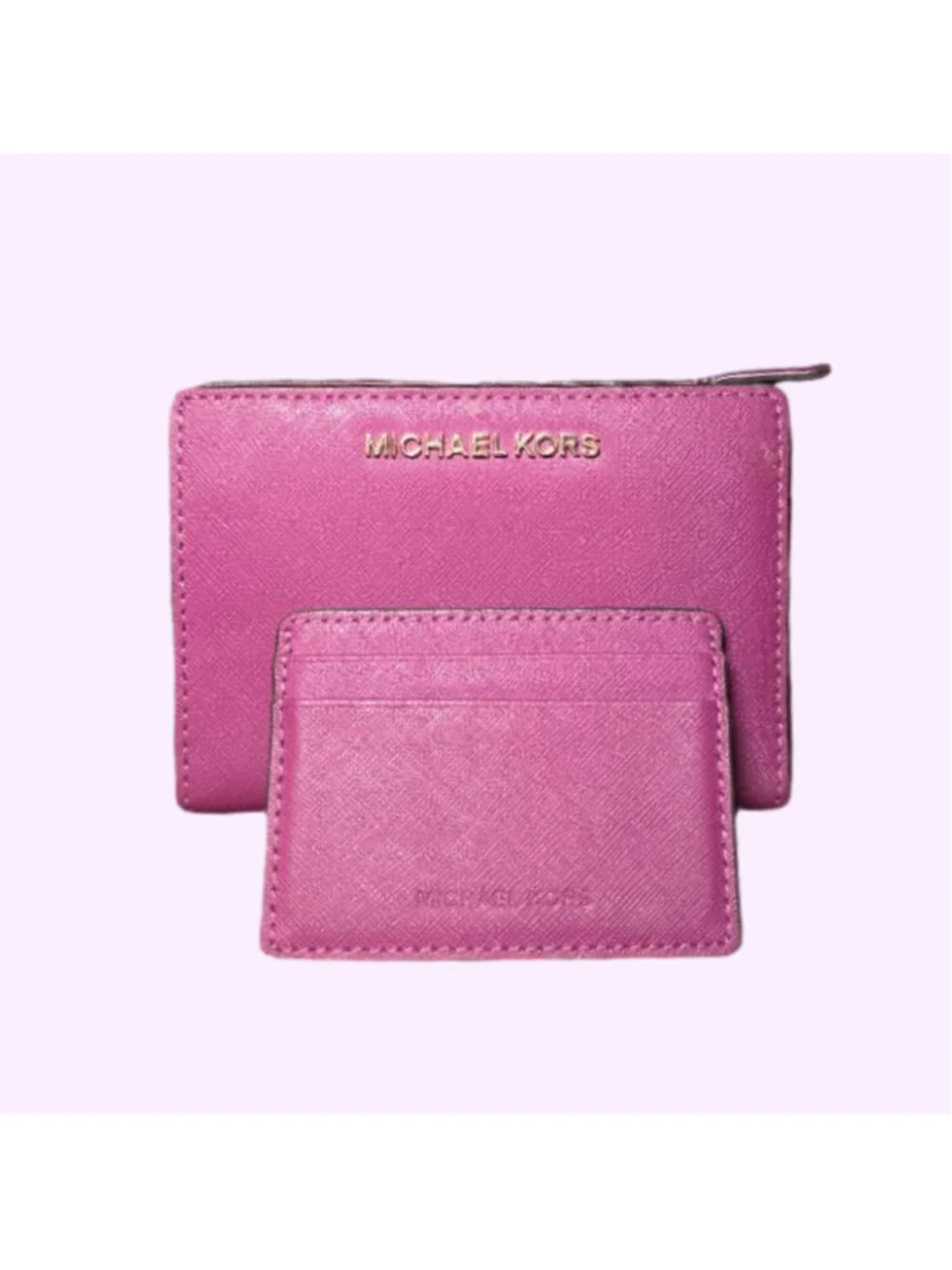 Michael Kors Pink/Purple Wallet with Card Holder